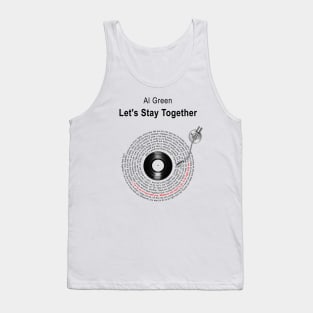 LET'S STAY TOGETHER LYRICS ILLUSTRATIONS Tank Top